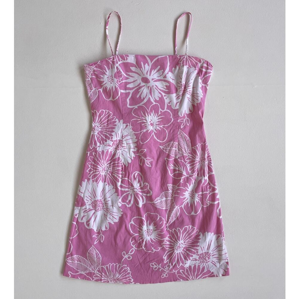 Vintage 90s Pink Floral Mini Cami Dress · Sleeveless · PULSE · Large · Vacation